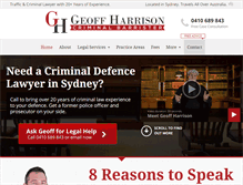 Tablet Screenshot of geoffharrison.com.au